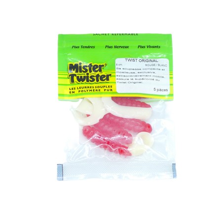 Leurre Souple Mister Twister Meeny 8Cm - Pack - Couleur 08