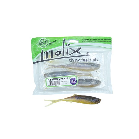 Leurre Souple Molix Rt Fork Flex - 12.5Cm - Watermelon Silver Shad - Par 4