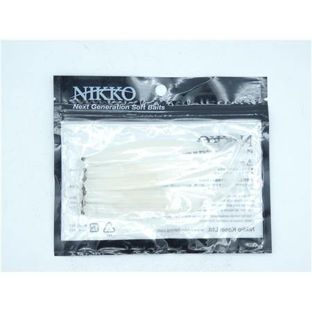 Leurre Souple Nikko Soft Baits 11Cm - White - Par 5