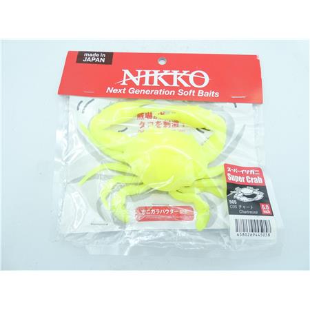 Leurre Souple Nikko Super Crab 15Cm - Chartreuse