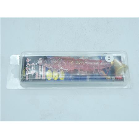 Leurre Souple Nikko Tenya Oki Ami Shrimp 9.5Cm - Rose Pailletté