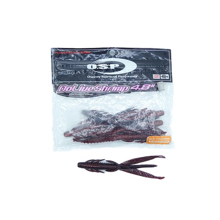 Leurre Souple O.S.P Dolive Shrimp 4.8” - 12Cm - Blue Back Cinnamon - Par 6