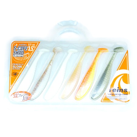 Leurre Souple Reins S-Cape Shad 3.5” - 9Cm - Mix - Par 6