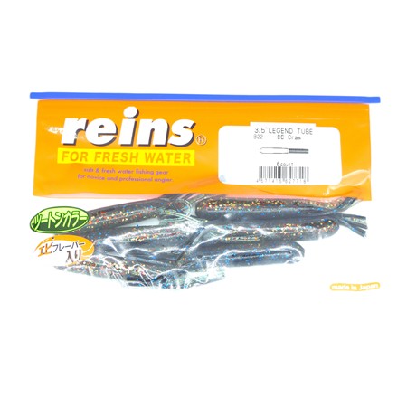 Leurre Souple Reins Legend Tube 3,5” - 9Cm - Bb Craw - Par 6