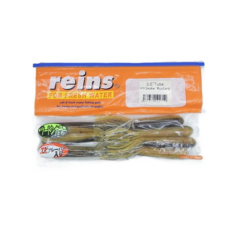 Leurre Souple Reins Legend Tube 3,5” - 9Cm - Green Pumpkin Chart - Par 6