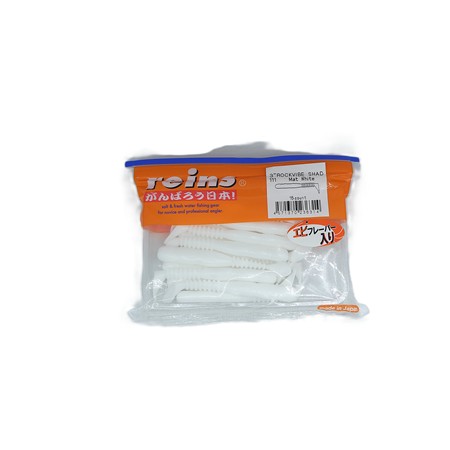 Leurre Souple Reins Rockvibe Shad 3” - 8Cm - 111 - Mat White