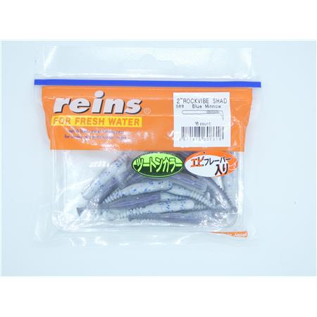 Leurre Souple Reins Rockvibe Shad - 5Cm - Blue Minnow