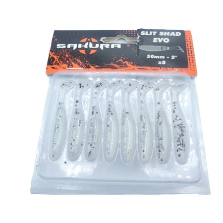 Leurre Souple Sakura Slit Shad Evo - 5Cm - 051 - Par 8