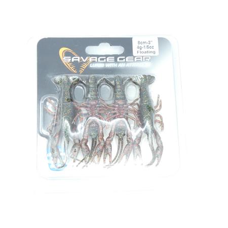 Leurre Souple Savage Gear 3D Crayfish - 8Cm - Couleur Black Brown - Par 4