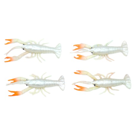 Leurre Souple Savage Gear 3D Crayfish - 8Cm - Couleur Ghost - Par 4