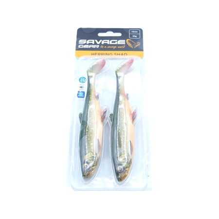 Leurre Souple Savage Gear 3D Herring Shad V2 - 15Cm - Artic Char - Par 2