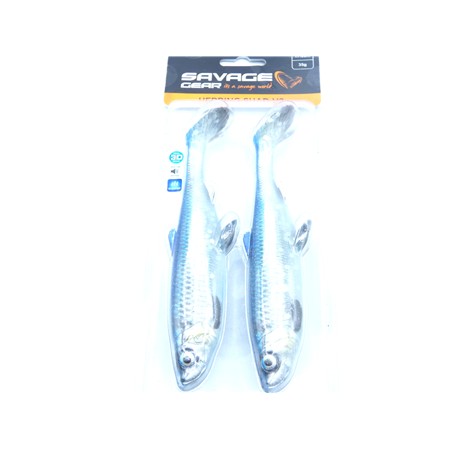 Leurre Souple Savage Gear 3D Herring Shad V2 - 17.5Cm - Blue Silver - Par 2