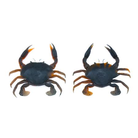 Leurre Souple Savage Gear 3D Manic Crab - Orange Belly - Par 2