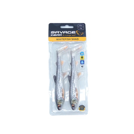 Leurre Souple Savage Gear 3D Whitefish Shad - 15Cm - Roach - Par 2