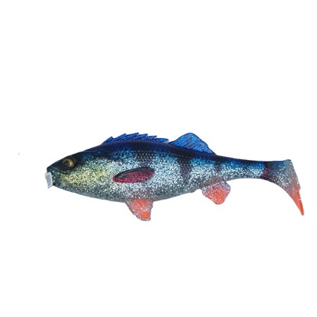 Leurre Souple Savage Gear 4D Perch Shad - 20Cm - Blue Silver