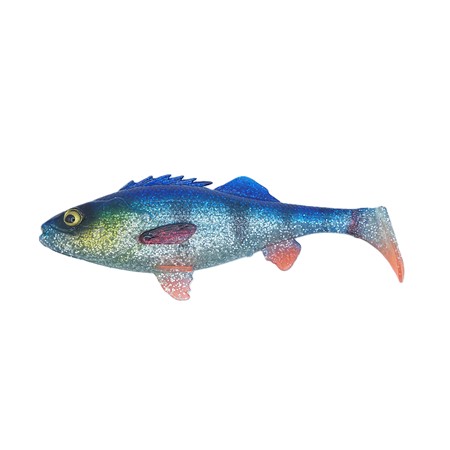 Leurre Souple Savage Gear 4D Perch Shad - 20Cm - Blue Silver