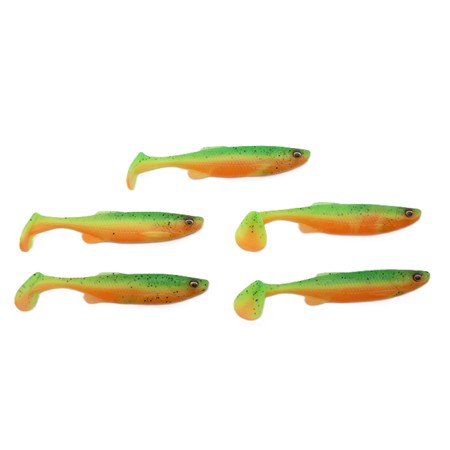 Leurre Souple Savage Gear Fat Minnow T-Tail - 10.5Cm - Darkwater Mix - Par 5