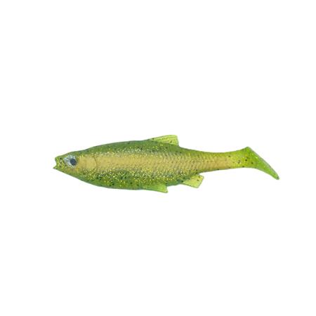 Leurre Souple Savage Gear Lb 3D Roach Paddle Tail - 10Cm - Green Silver