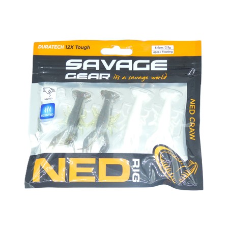 Leurre Souple Savage Gear Ned Craw - 6.5Cm - - Par 4