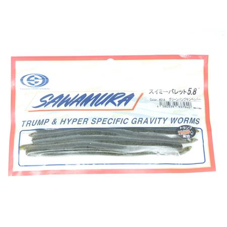 Leurre Souple Sawamura Swimmy Bullet 5.8'' - 14.5Cm - Couleur 14 - Par 8