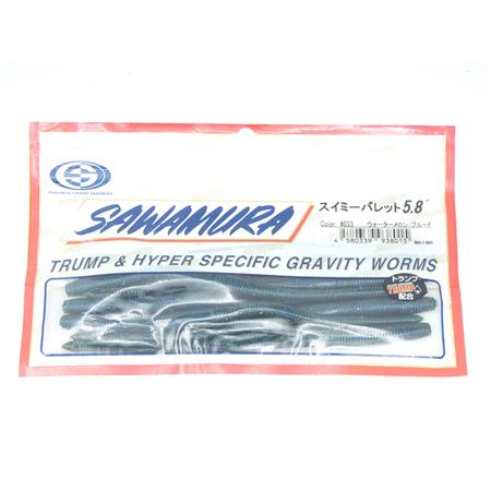 Leurre Souple Sawamura Swimmy Bullet 5.8'' - 14.5Cm - Couleur 33 - Par 8