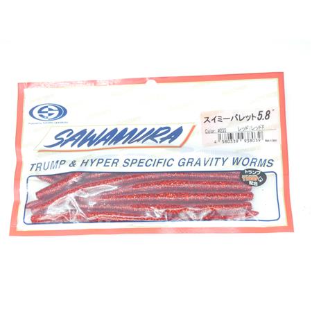 Leurre Souple Sawamura Swimmy Bullet 5.8'' - 14.5Cm - Couleur 35 - Par 8