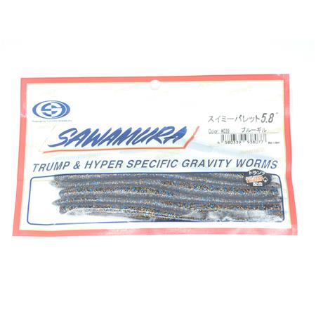 Leurre Souple Sawamura Swimmy Bullet 5.8'' - 14.5Cm - Couleur 39 - Par 8