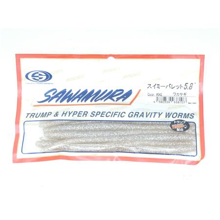 Leurre Souple Sawamura Swimmy Bullet 5.8'' - 14.5Cm - Couleur 42 - Par 8