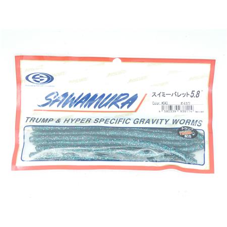 Leurre Souple Sawamura Swimmy Bullet 5.8'' - 14.5Cm - Couleur 43 - Par 8