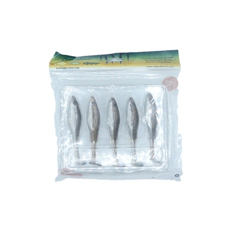 Leurre Souple Sico Lure Shad Big Paddle 110 - 11Cm - Naturel - Par 5