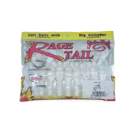 Leurre Souple Strike King Rage Craw - 10Cm - Pearl - Par 7