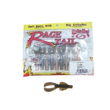 Leurre Souple Strike King Rage Ned Bug - 6.5Cm - Bama Craw - Par 9
