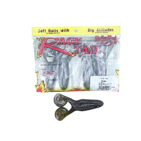 Leurre Souple Strike King Rage Toad - 10Cm - Watermelon Red Flake - Par 5