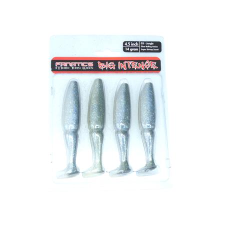 Leurre Souple Stucki Fishing Big Intense Shad - 11.5Cm - Jungle - Par 4