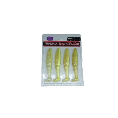 Leurre Souple Stucki Fishing Big Intense Shad - 11.5Cm - Yellow Submarine - Par 4