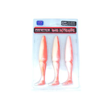 Leurre Souple Stucki Fishing Big Intense Shad - 15Cm - Uv-Coral - Par 3