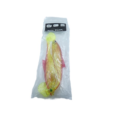 Leurre Souple Stucki Fishing Real Rider Paddle Tail - 12Cm - Red Pineapple - Par 4