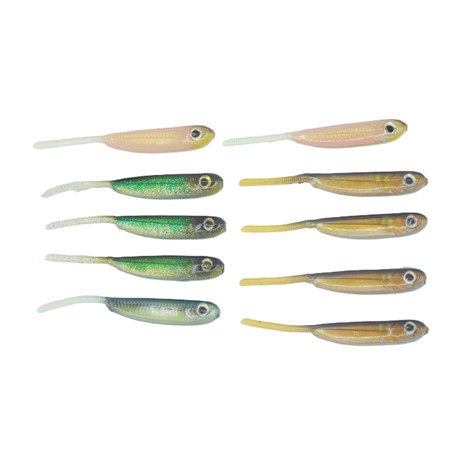 Leurre Souple Tiemco Super Shad Shape Pdl - Lot De 10 - Par 10