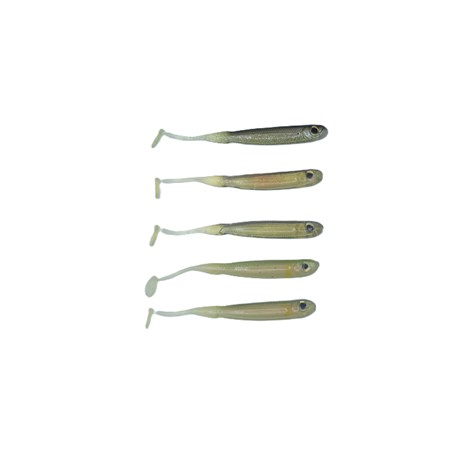 Leurre Souple Tiemco Super Shad Tail Pdl 8Cm - Lot De 5  - Par 5