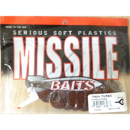 Leurre Souple Twin Turbo 8 Cm Missile Baits - Par 8
