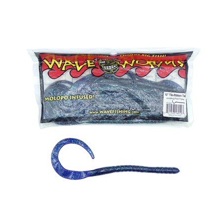 Leurre Souple Wave Worms Tiki-Ribbon Tail - 10”