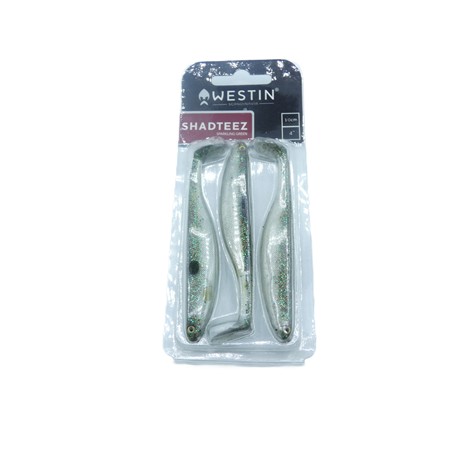 Leurre Souple Westin Shadteez Slim - 10Cm - Sparkling Green X 3