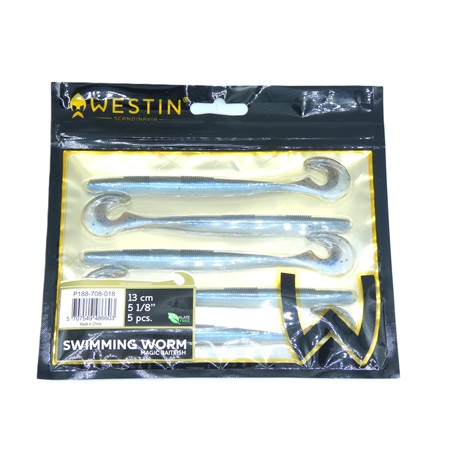 Leurre Souple Westin Swimming Worm - 13Cm - Magic Baitfish - Par 5