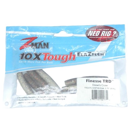 Leurre Souple Zman Finesse Trd - 7Cm - Drew's Craw - Par 8