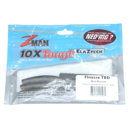 Leurre Souple Zman Finesse Trd - 7Cm - Mud Minnow - Par 8
