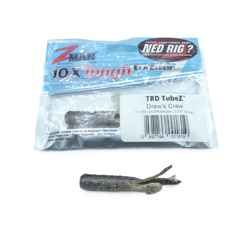 Leurre Souple Zman Trd Ticklerz - 7Cm - Black Blue - Par 6