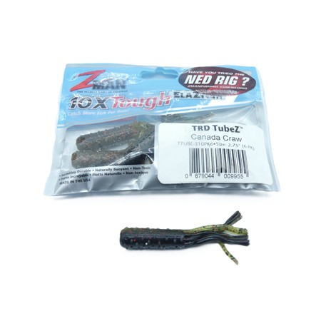 Leurre Souple Zman Trd Ticklerz - 7Cm - Black Blue - Par 6