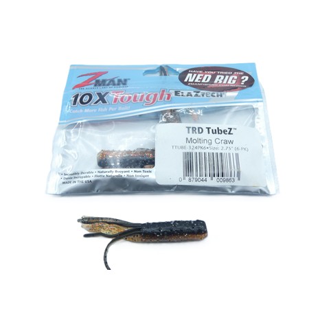 Leurre Souple Zman Trd Ticklerz - 7Cm - Black Blue - Par 6