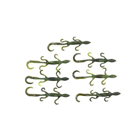 Leurre Wave Worms Tiki Moko Lizard - Bruised Orange