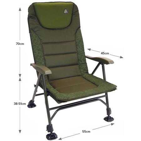 LEVEL CHAIR CARP SPIRIT MAGNUM CHAIR HI-BACK EVO